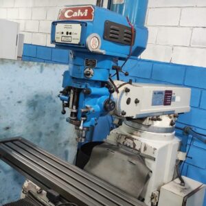 Fresadora Ferramenteira Calvi ISO 40 com Avanço Automático nos 3 Eixos