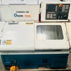 Torno CNC Romi Cosmos 10G Romi Cosmos 10G Siemens Torno CNC retrofitado Siemens Torno CNC com torre e Gang Máquinas operatrizes CNC Romi
