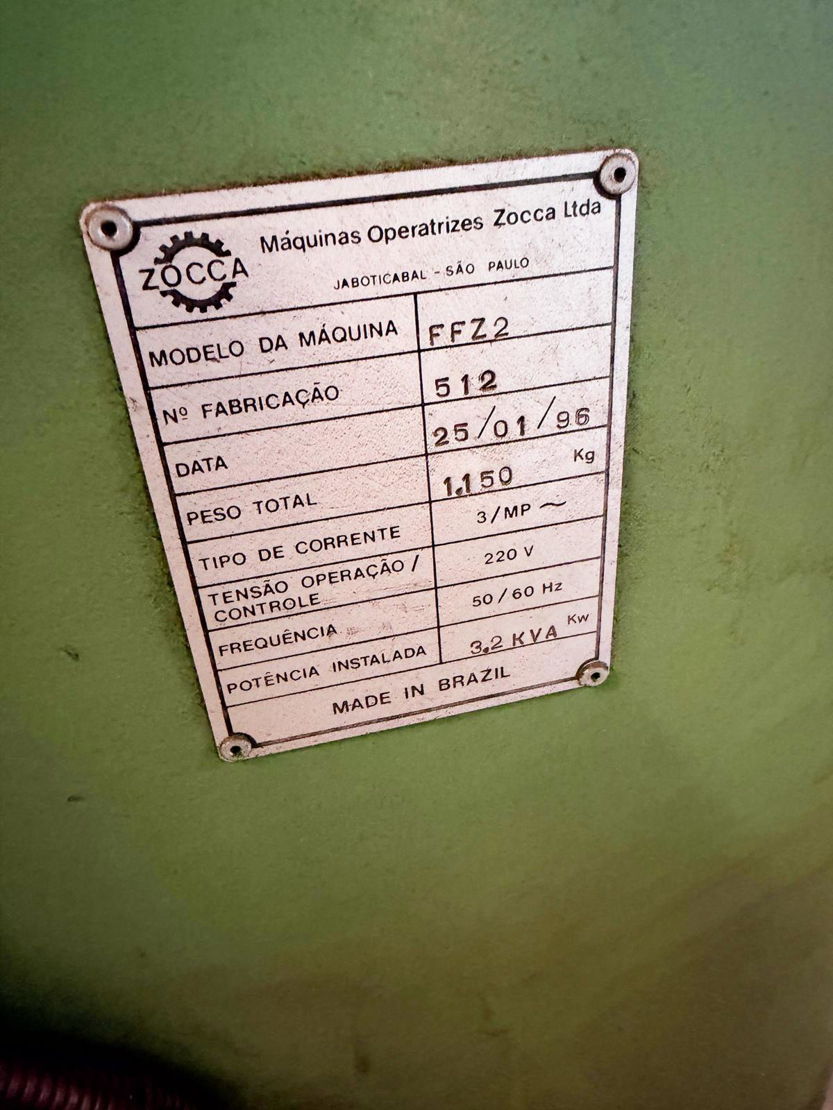 Fresadora Ferramenteira Zocca FFZ 2 com Inversor e Digital ISO 30 - Imagem 2