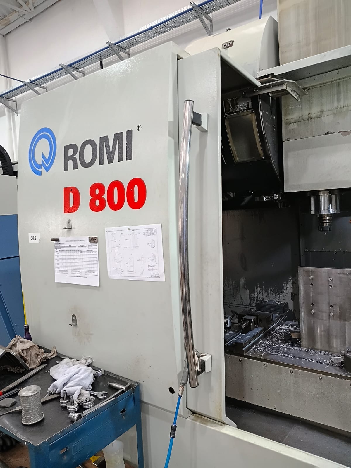 Centro de Usinagem CNC Romi D800 Siemens – Renishaw – 10.000 RPM – ATC 24 - Imagem 4