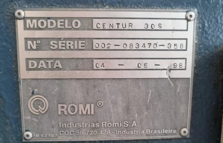 Torno CNC Romi Centur 30S Mach 9 430 x 500 mm Sistema Gang - Imagem 5